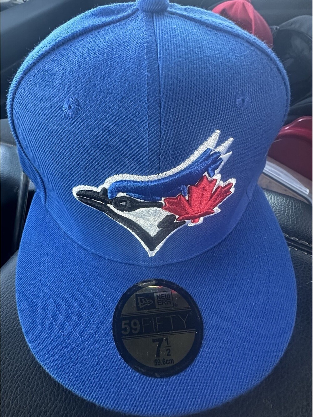 New Era Toronto Blue Jays 59FIFTY Fitted Blue Cap Size 7 1/2 MLB Baseball